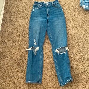 Abercrombie & Fitch (The 90’s Straight Ultra High Rise) Curve Love